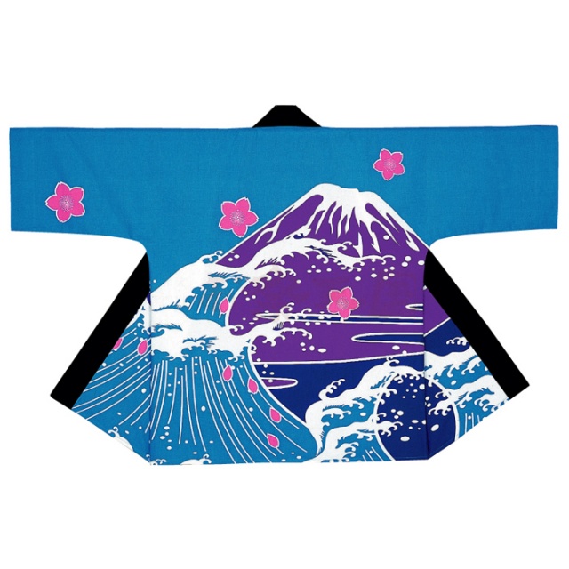 衣装関係・お祭り関連 / 半纏(はんてん・法被・はっぴ）　山と波