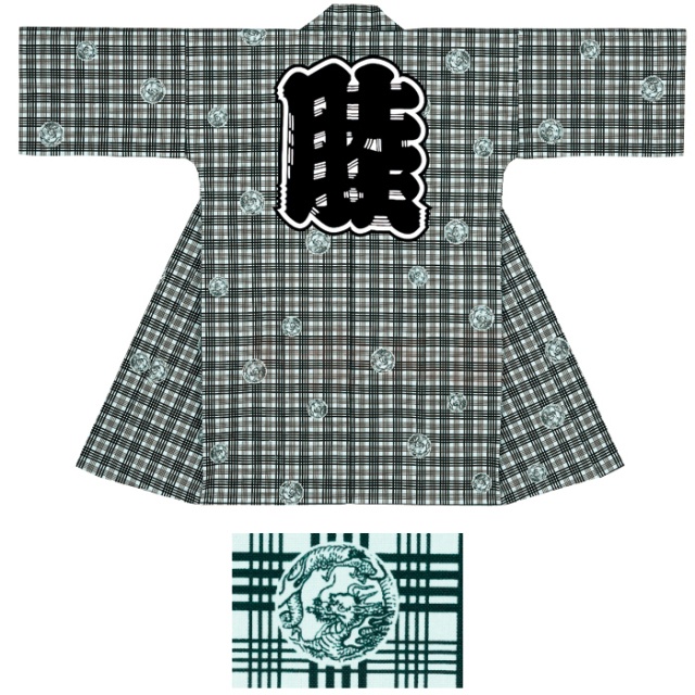 衣装関係・お祭り関連 / 長半纏(はんてん・法被・はっぴ）　地色淡緑