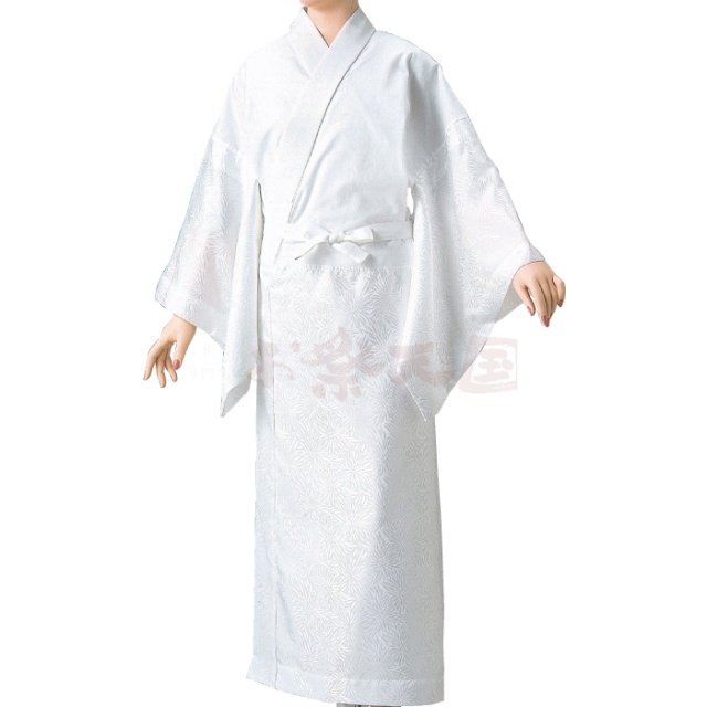 衣装関係・お祭り関連 / 胴抜き長襦袢（ワンピース式）　綸子（むじな菊柄）