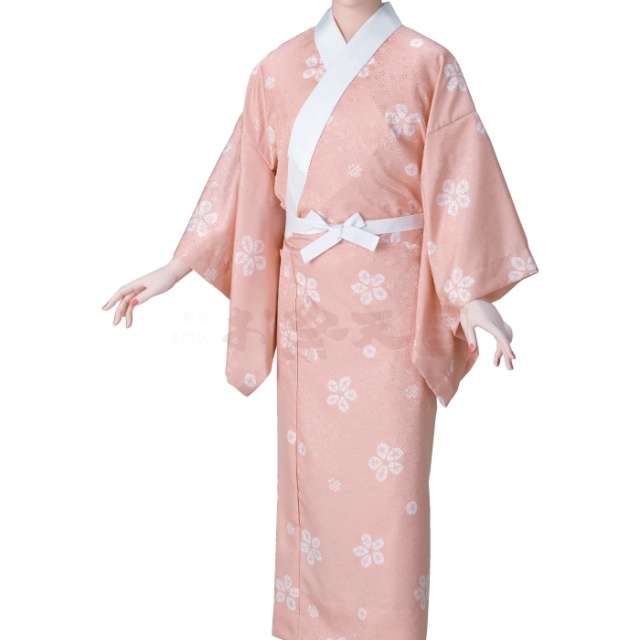 衣装関係・お祭り関連 / つい丈長襦袢　綸子友禅（桜絞り柄）