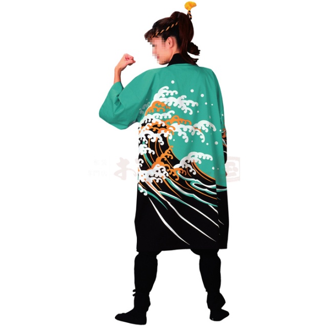 衣装関係・お祭り関連 / 長半纏(はんてん・法被・はっぴ）　大波1