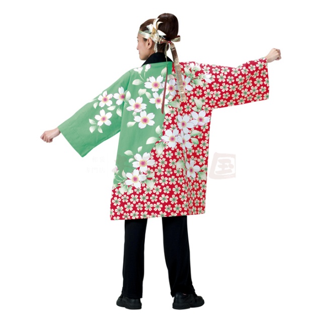 衣装関係・お祭り関連 / 半纏(はんてん・法被・はっぴ）　さくら柄