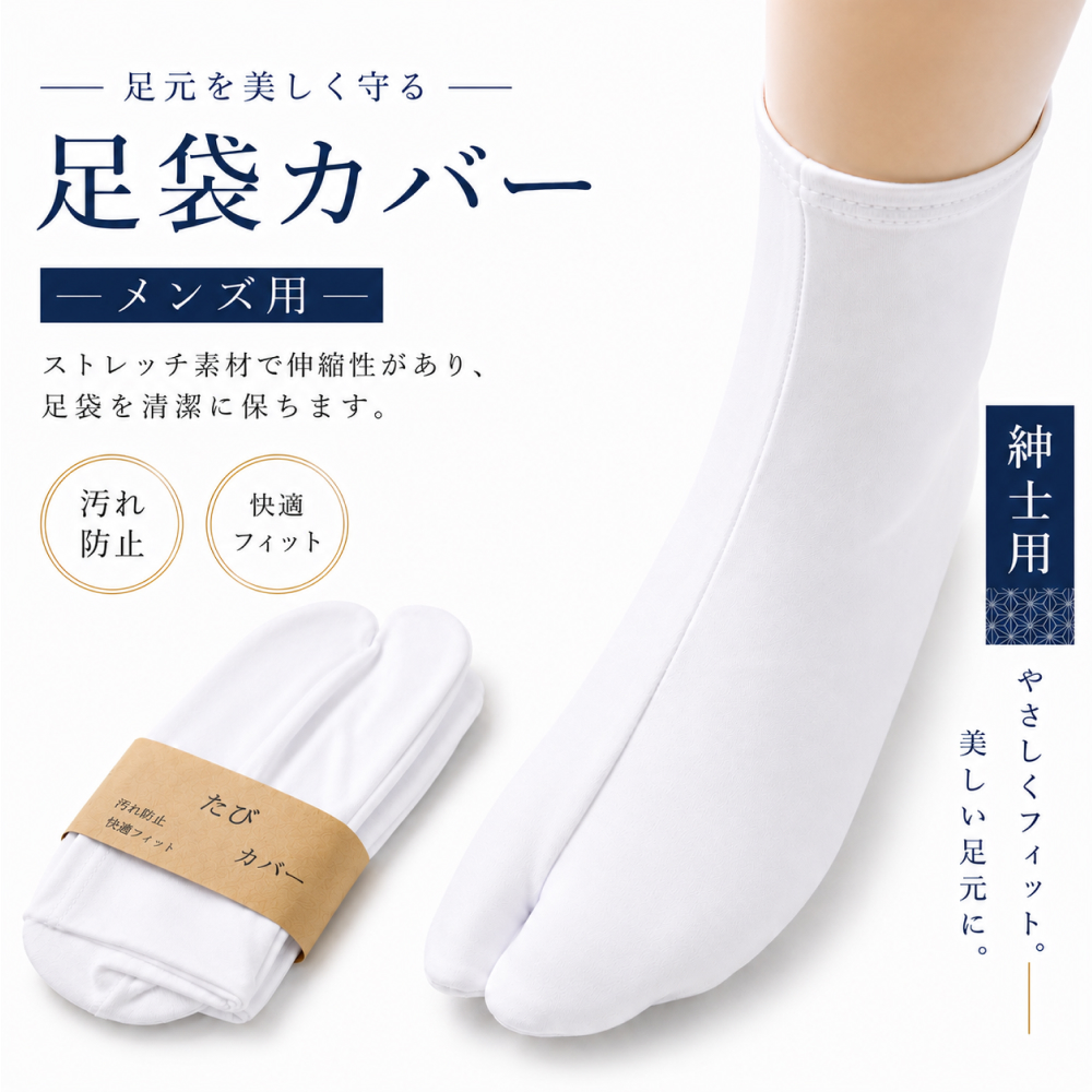 【処分大特価】ポリエステル製足袋カバー・Lサイズ）