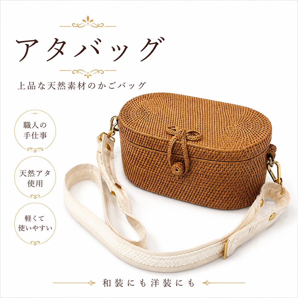 アタかごショルダーバッグ